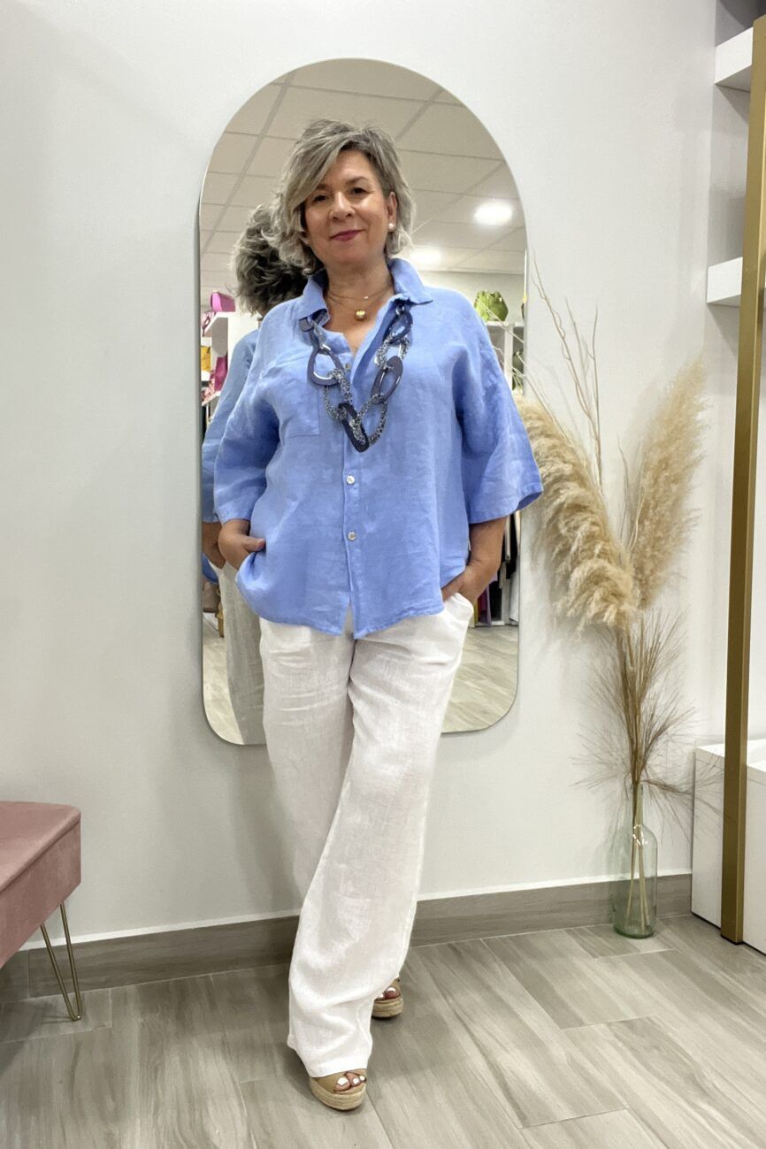 CAMISA LINO BOLSILLO