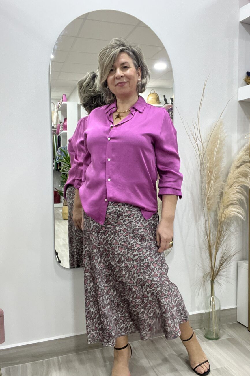 CAMISA SATINADA CUELLO