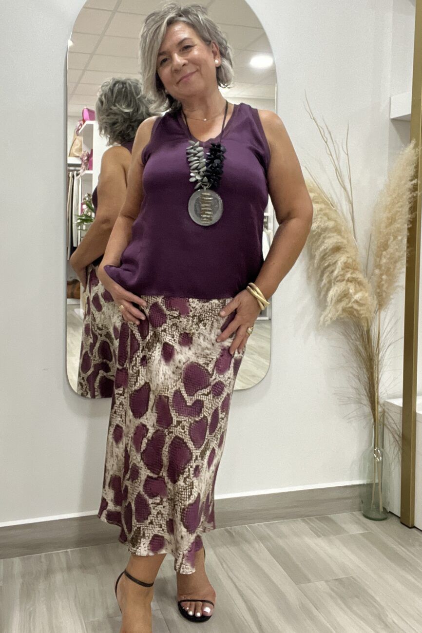 FALDA SATINADA MIRIAN