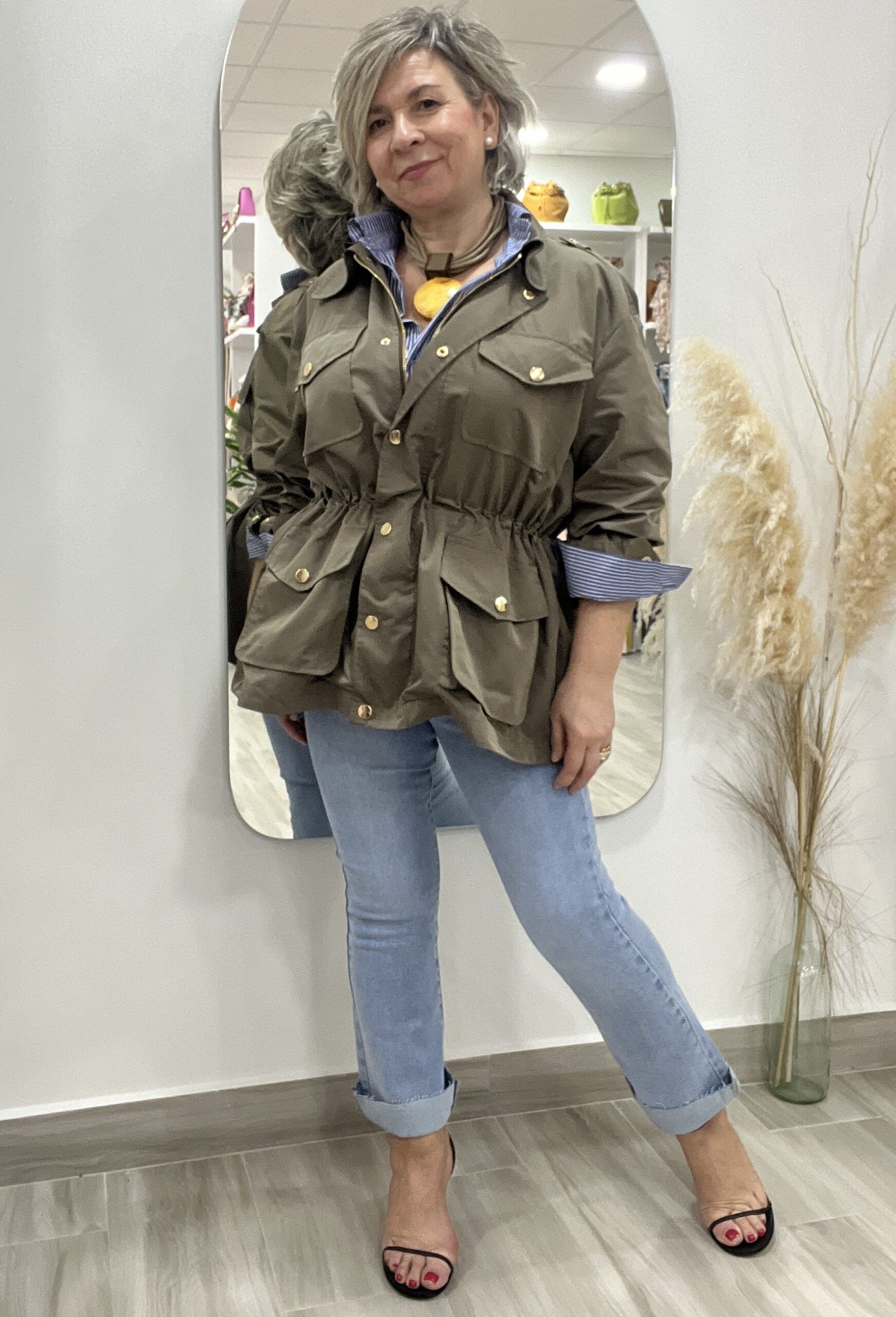 CHAQUETA VERDE MILITAR