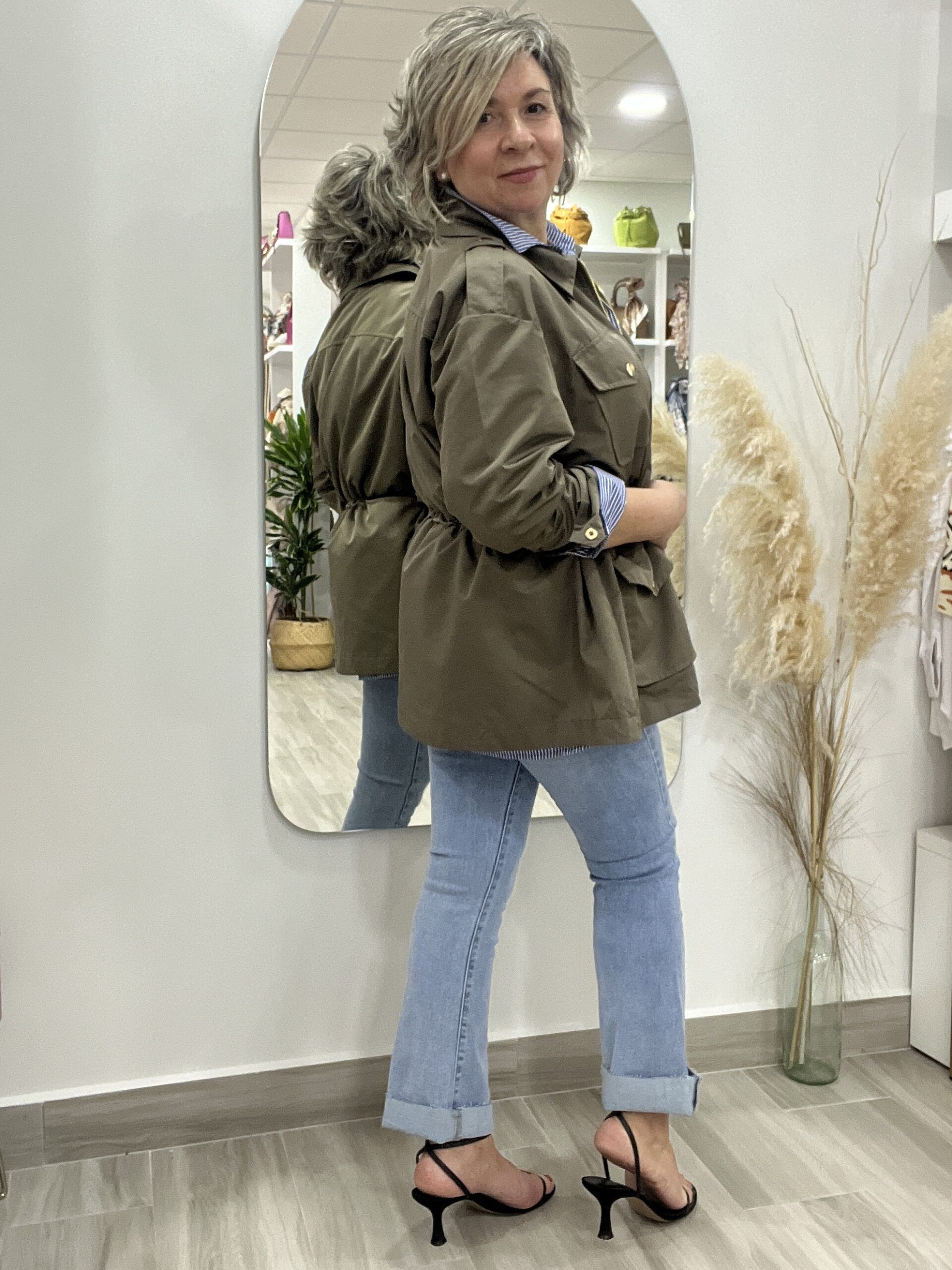 CHAQUETA VERDE MILITAR - Imagen 4