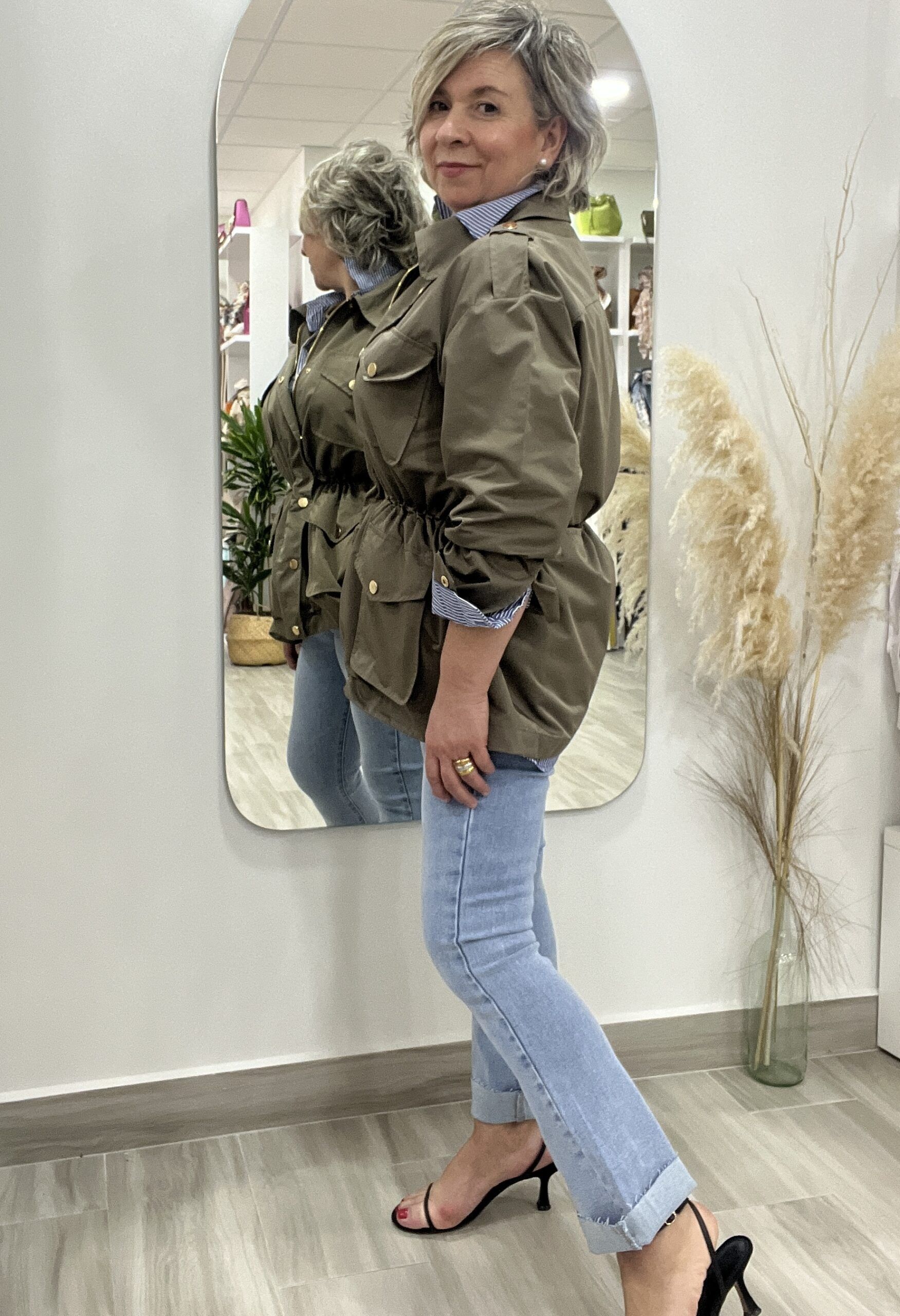 CHAQUETA VERDE MILITAR - Imagen 5