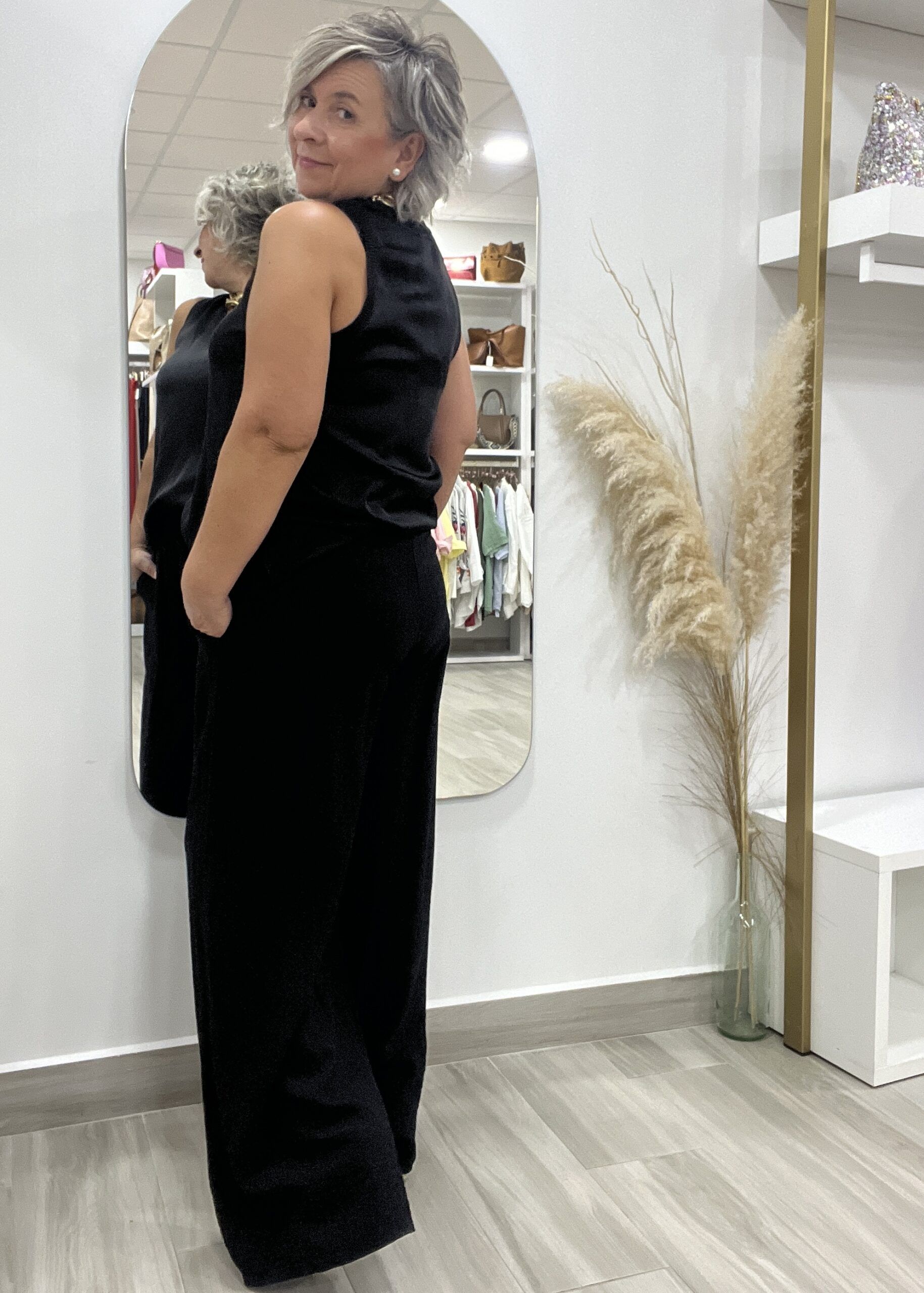 PANTALON FLUIDO NEGRO - Imagen 3