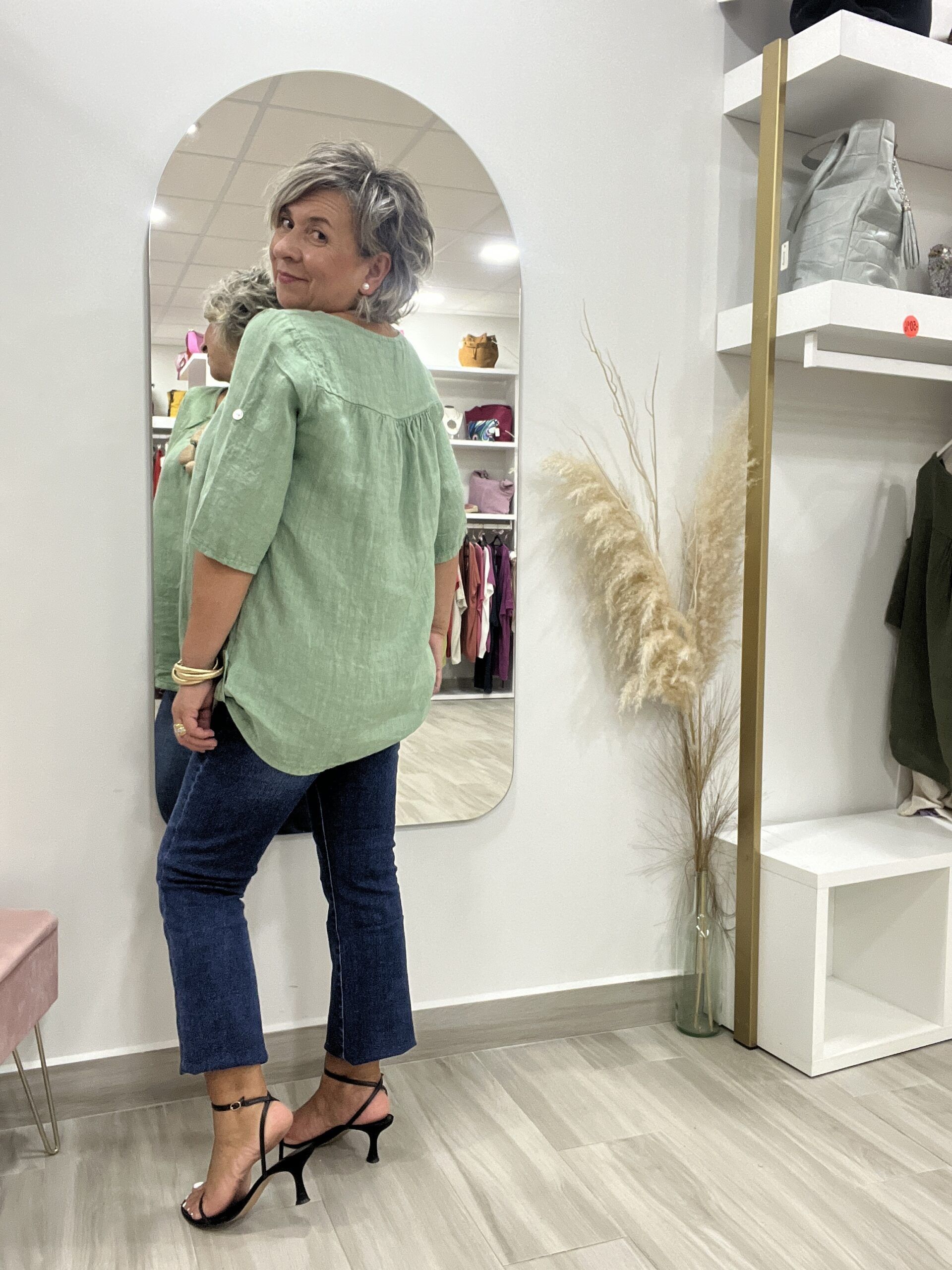 CAMISA LINO PLIEGE - Imagen 4