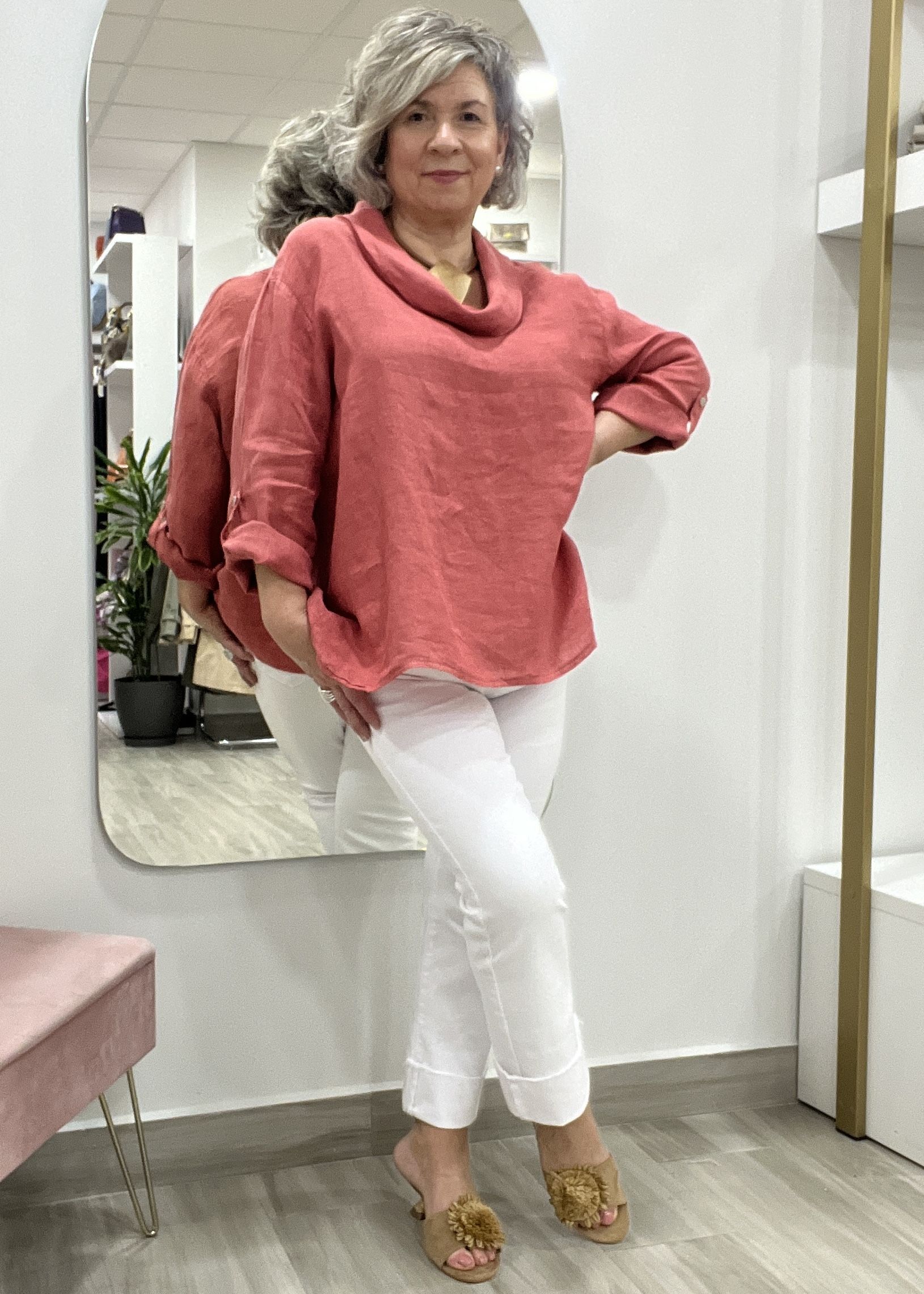 CAMISA LINO LALI - Imagen 2