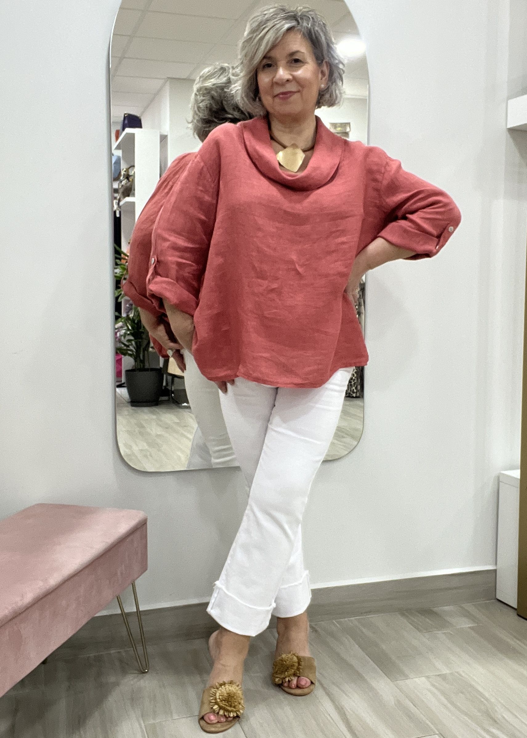 CAMISA LINO LALI - Imagen 4