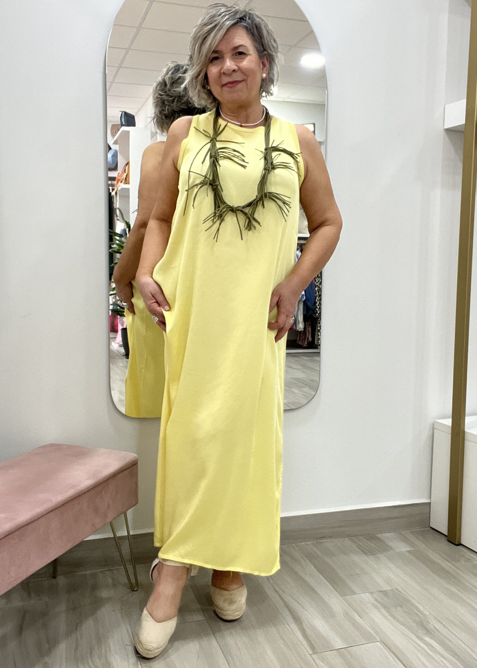 VESTIDO LARGO SATINADO - Imagen 3