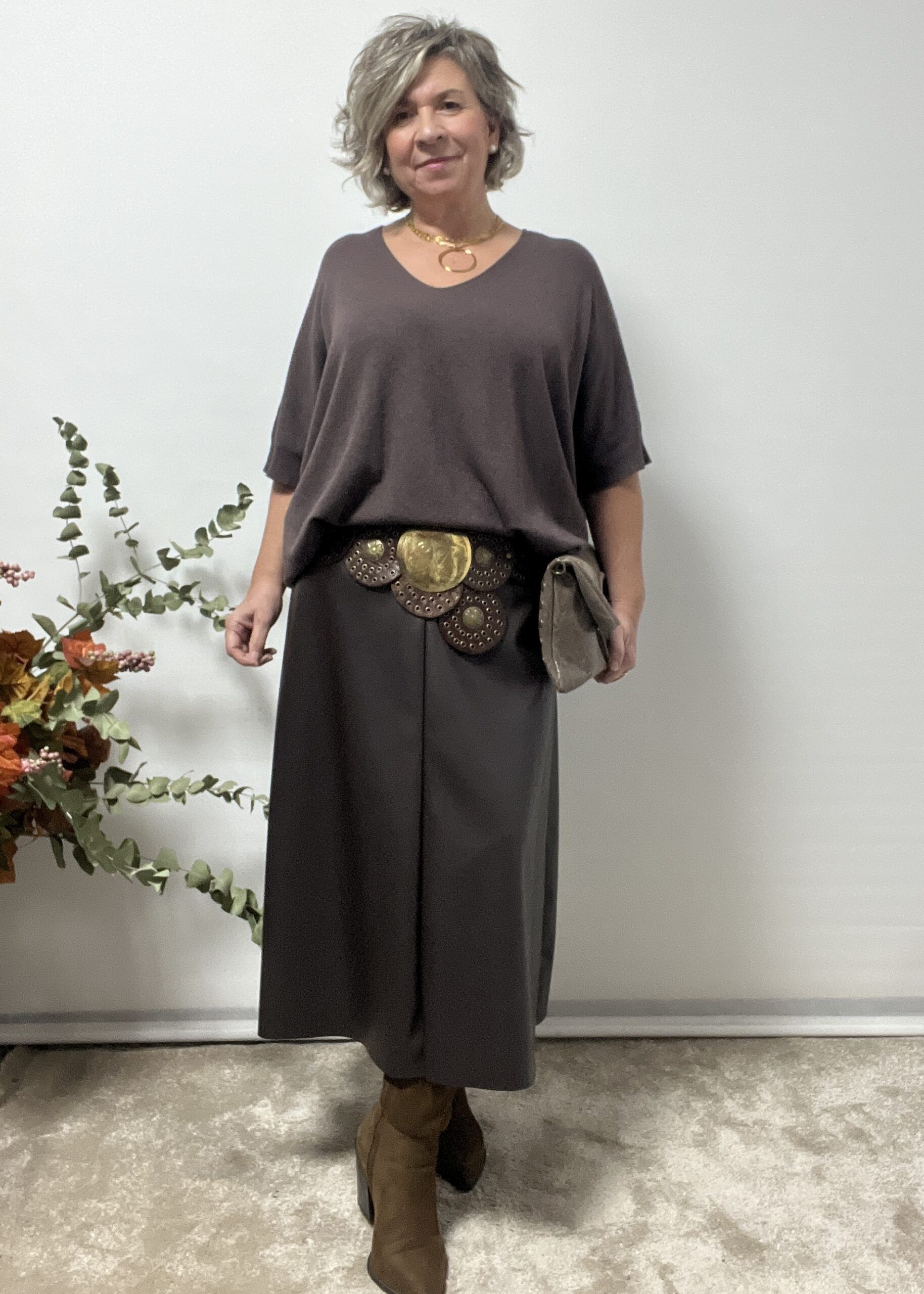 FALDA LARGA POLIPIEL