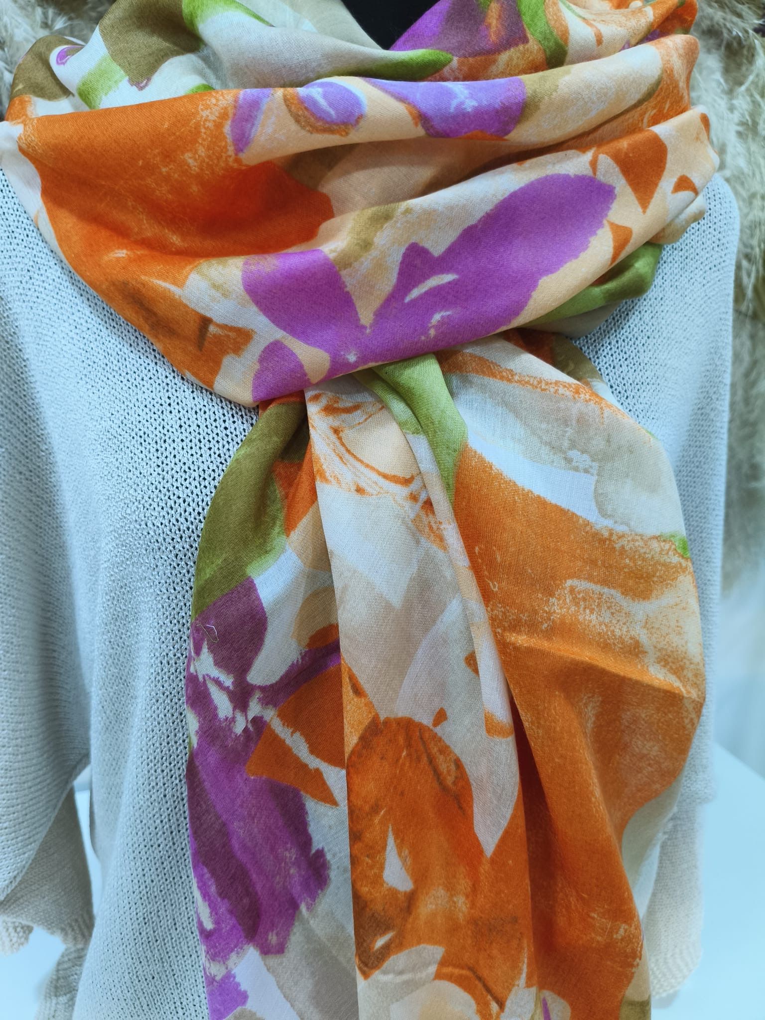 PAÑUELO TONOS NARANJA - Imagen 4