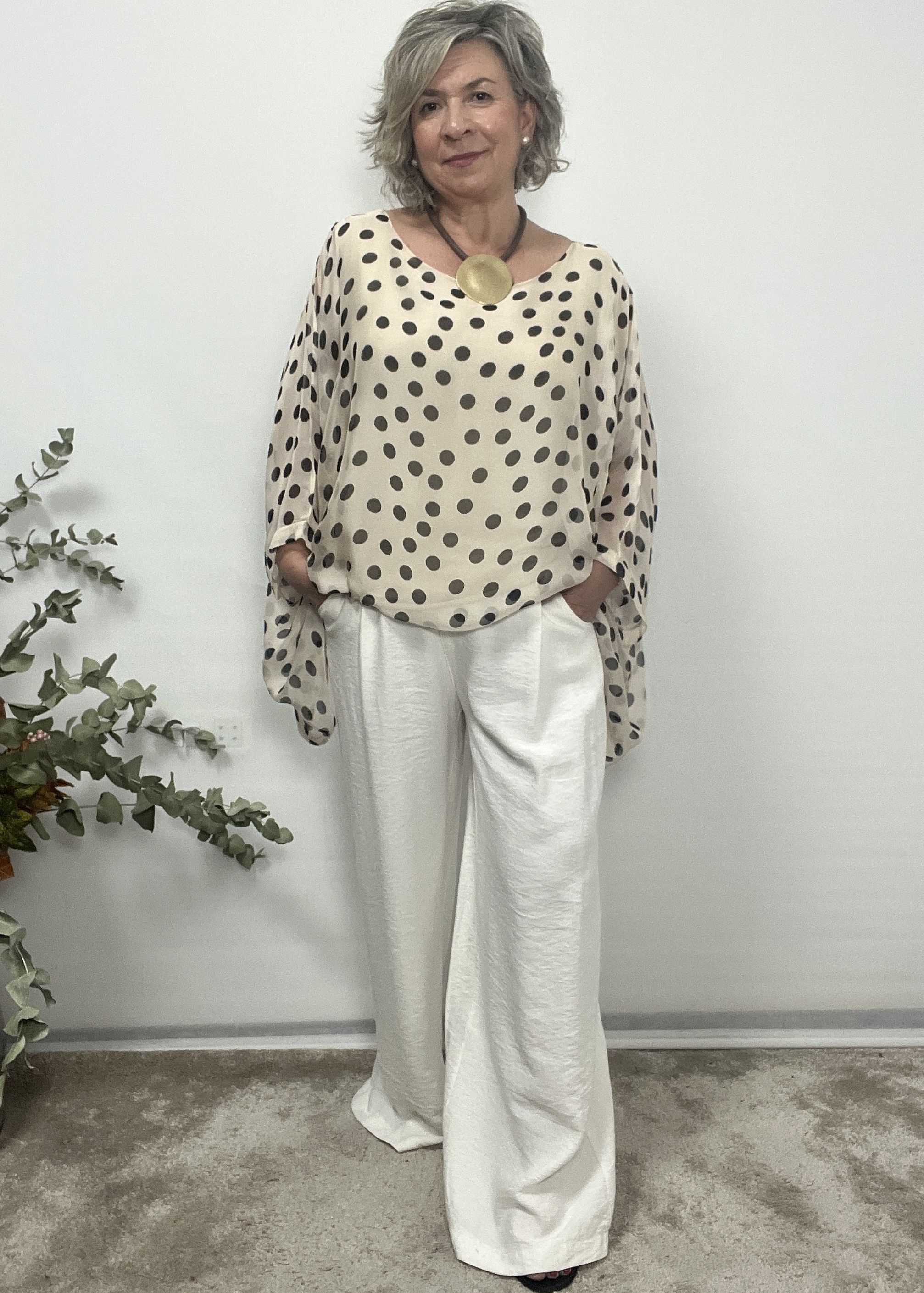 CAMISA SEDA LUNARES - Imagen 4