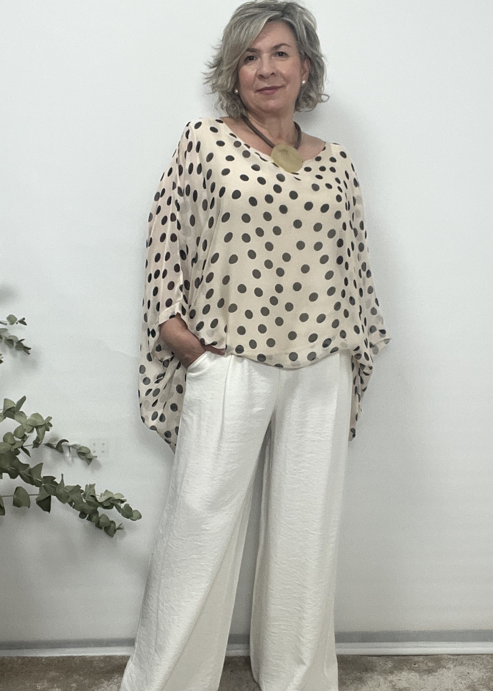 CAMISA SEDA LUNARES