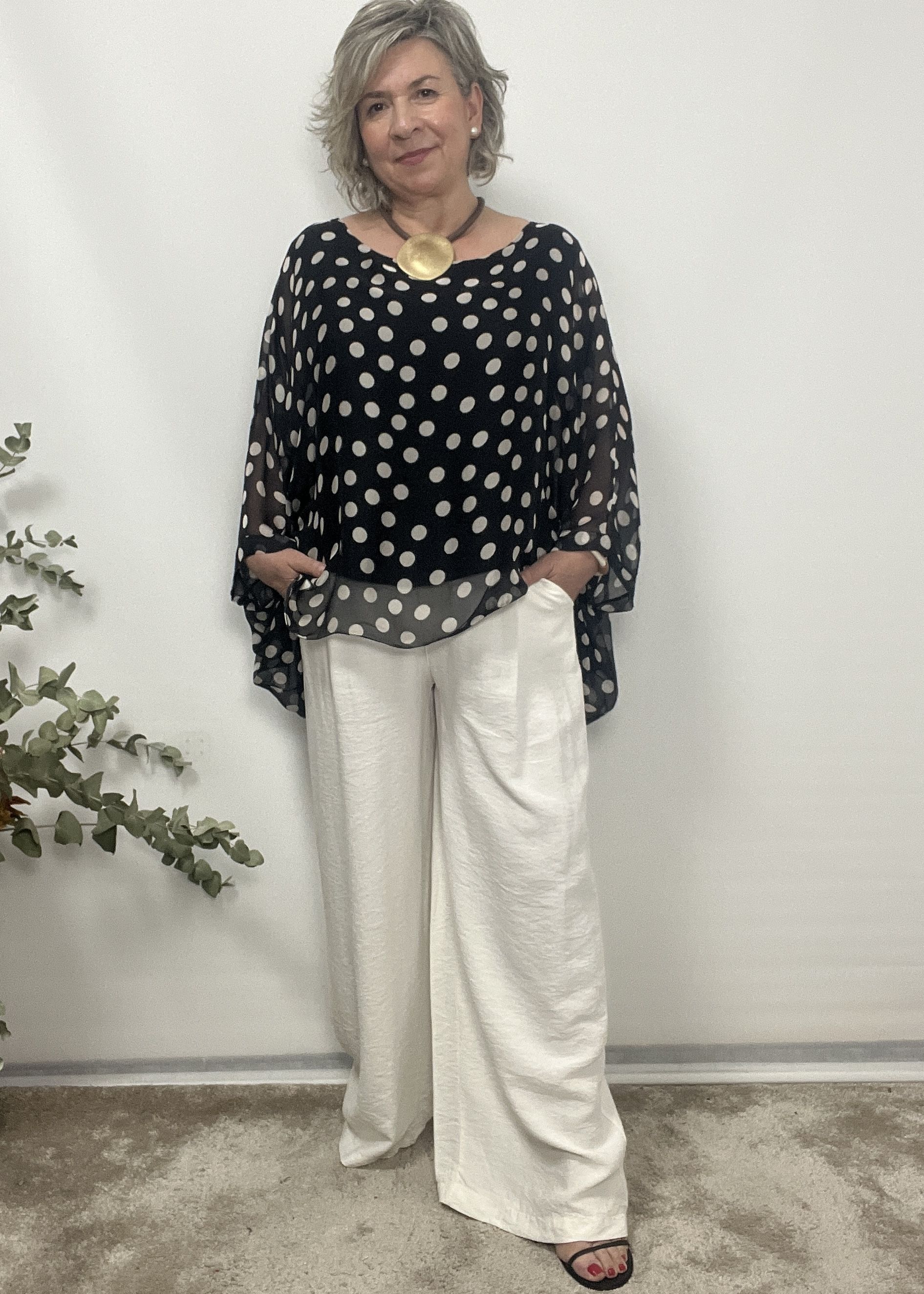 CAMISA SEDA LUNARES - Imagen 3