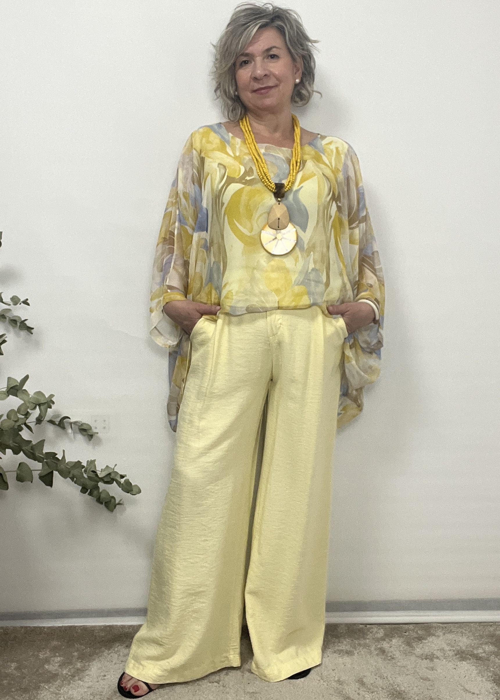 CAMISA SEDA AMARILLA - Imagen 4