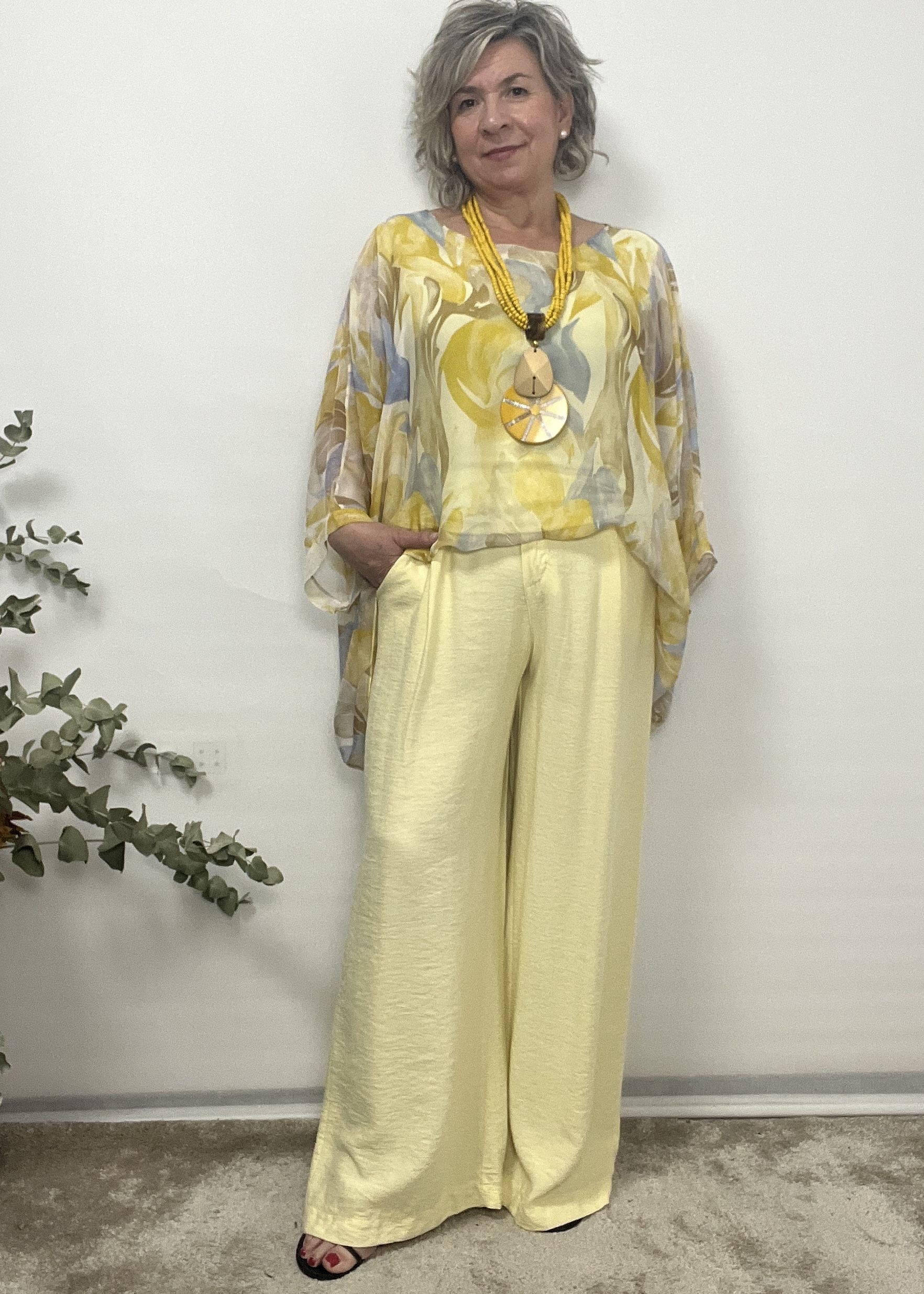 CAMISA SEDA AMARILLA - Imagen 3