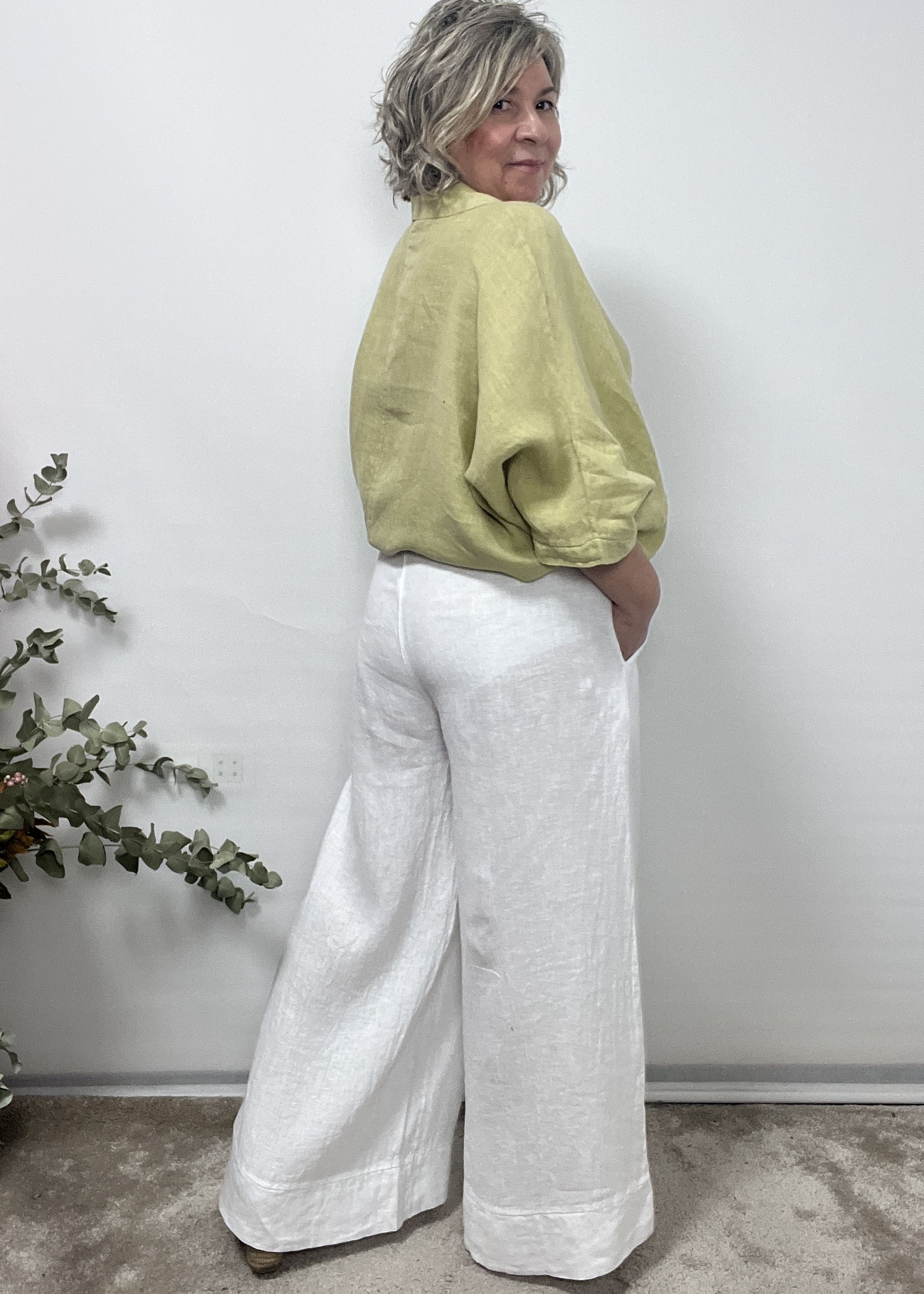 PANTALÓN LINO PINZAS - Imagen 3