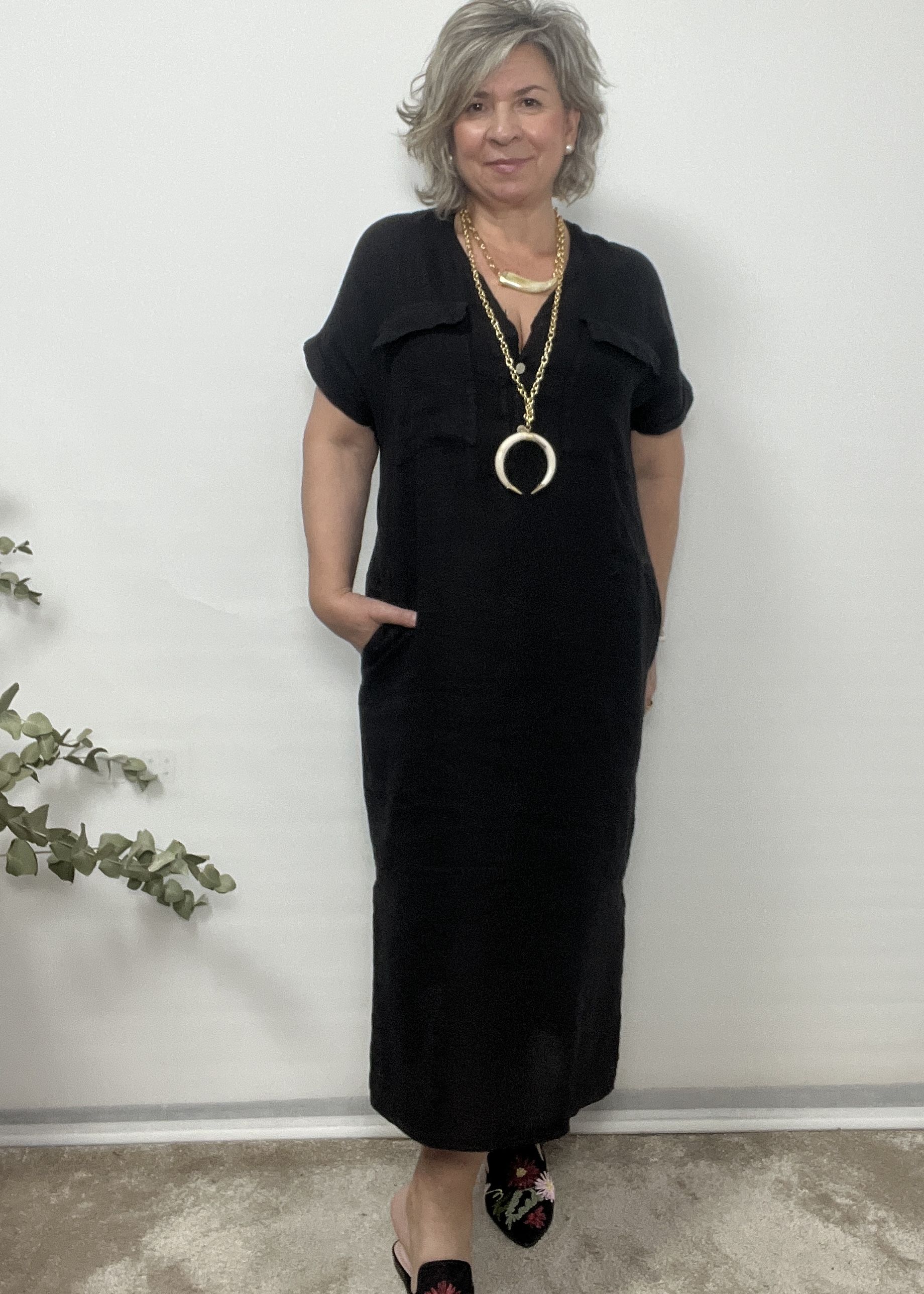 VESTIDO RECTO TAPETA