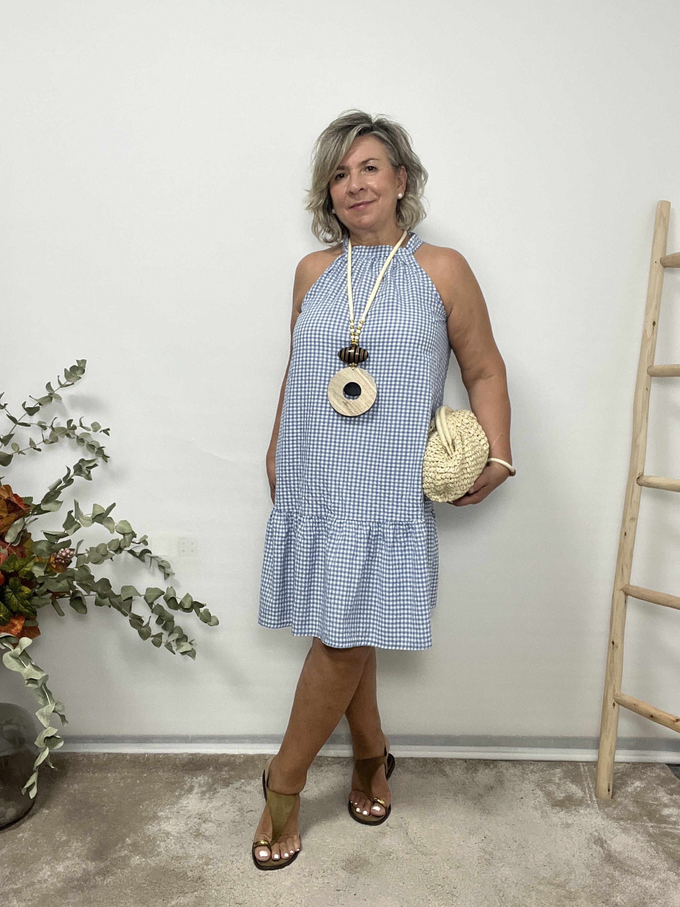 VESTIDO VICHY ANA - Imagen 3