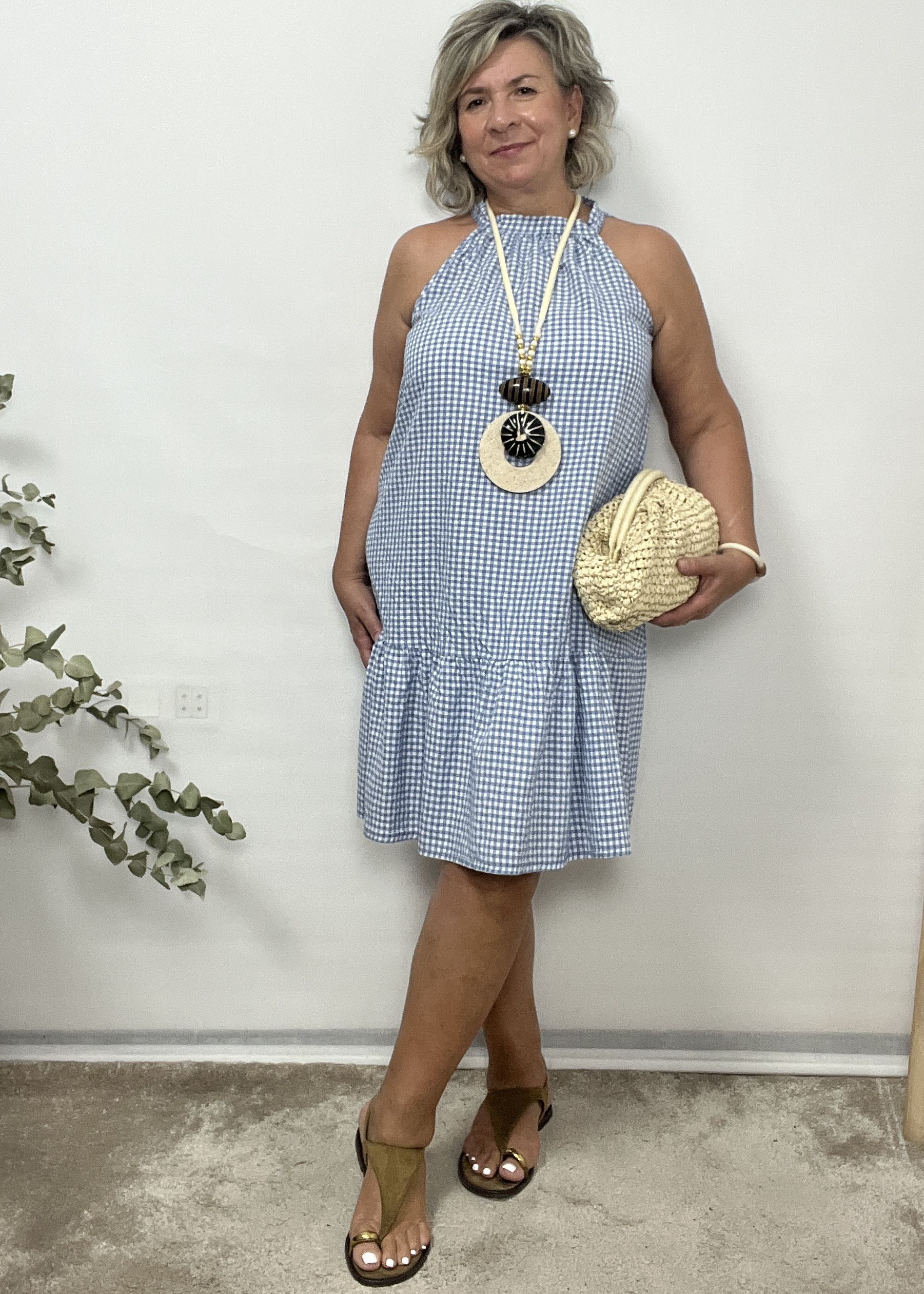VESTIDO VICHY ANA - Imagen 2