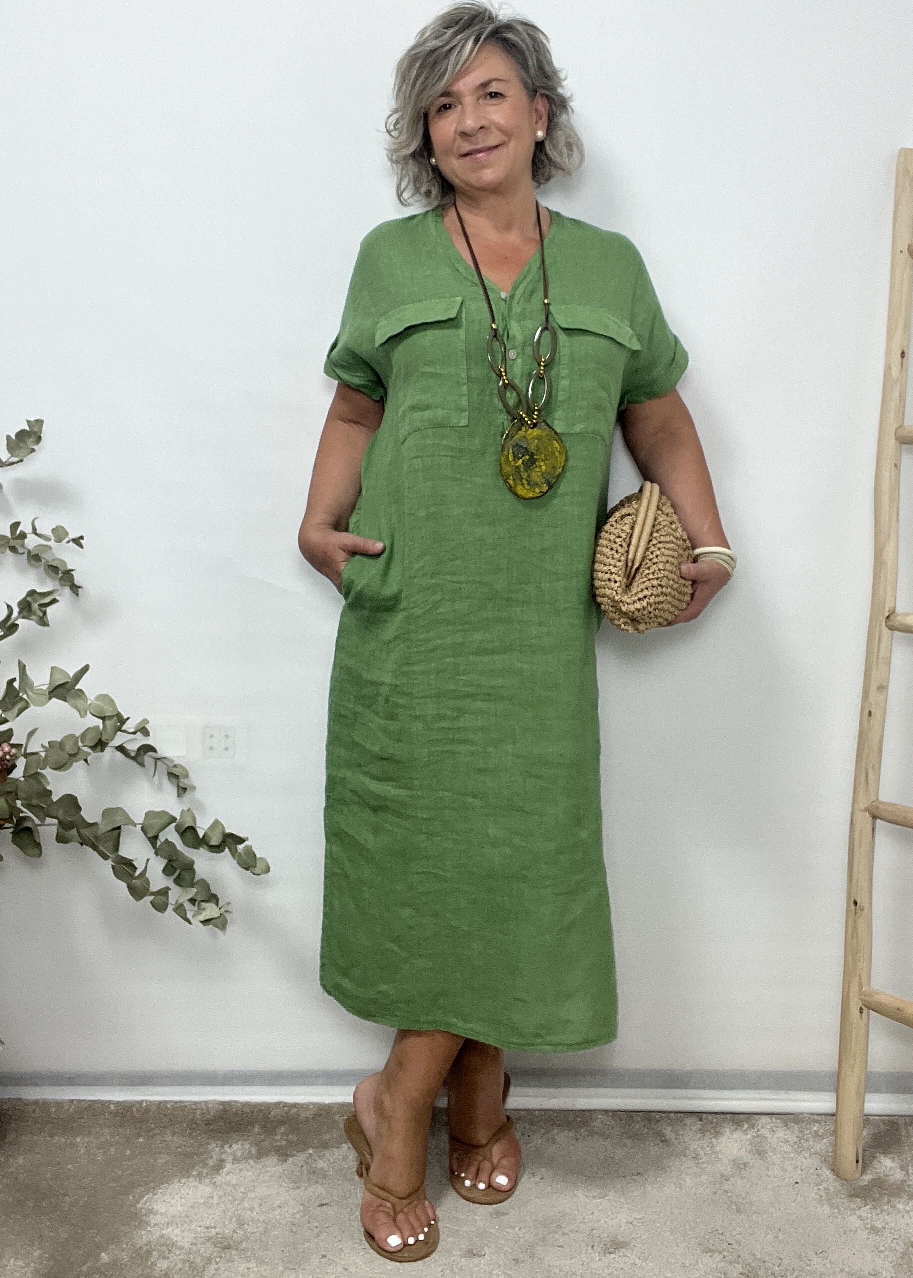 VESTIDO RECTO TAPETA