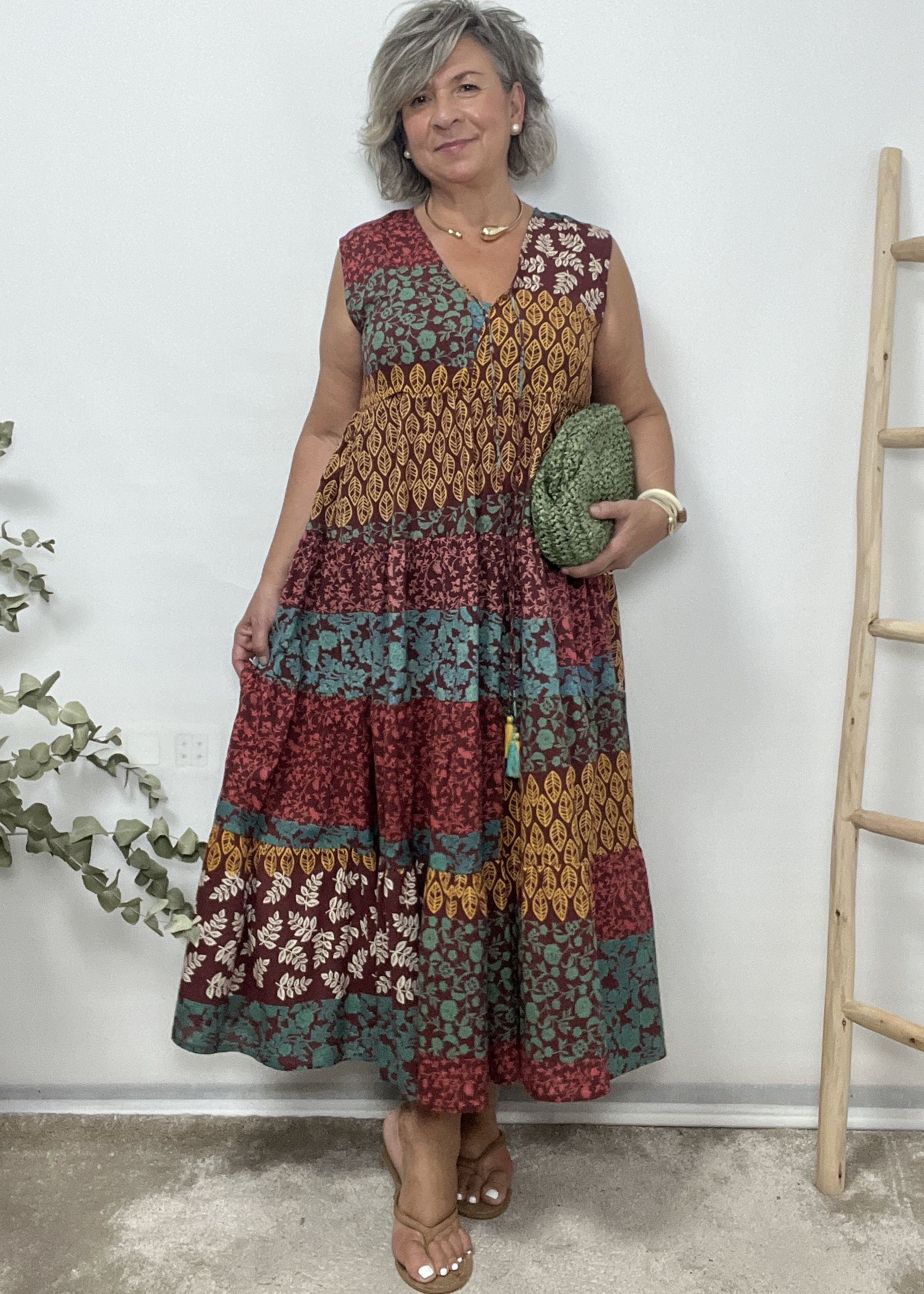 VESTIDO BOHO MULTICOLOR - Imagen 3