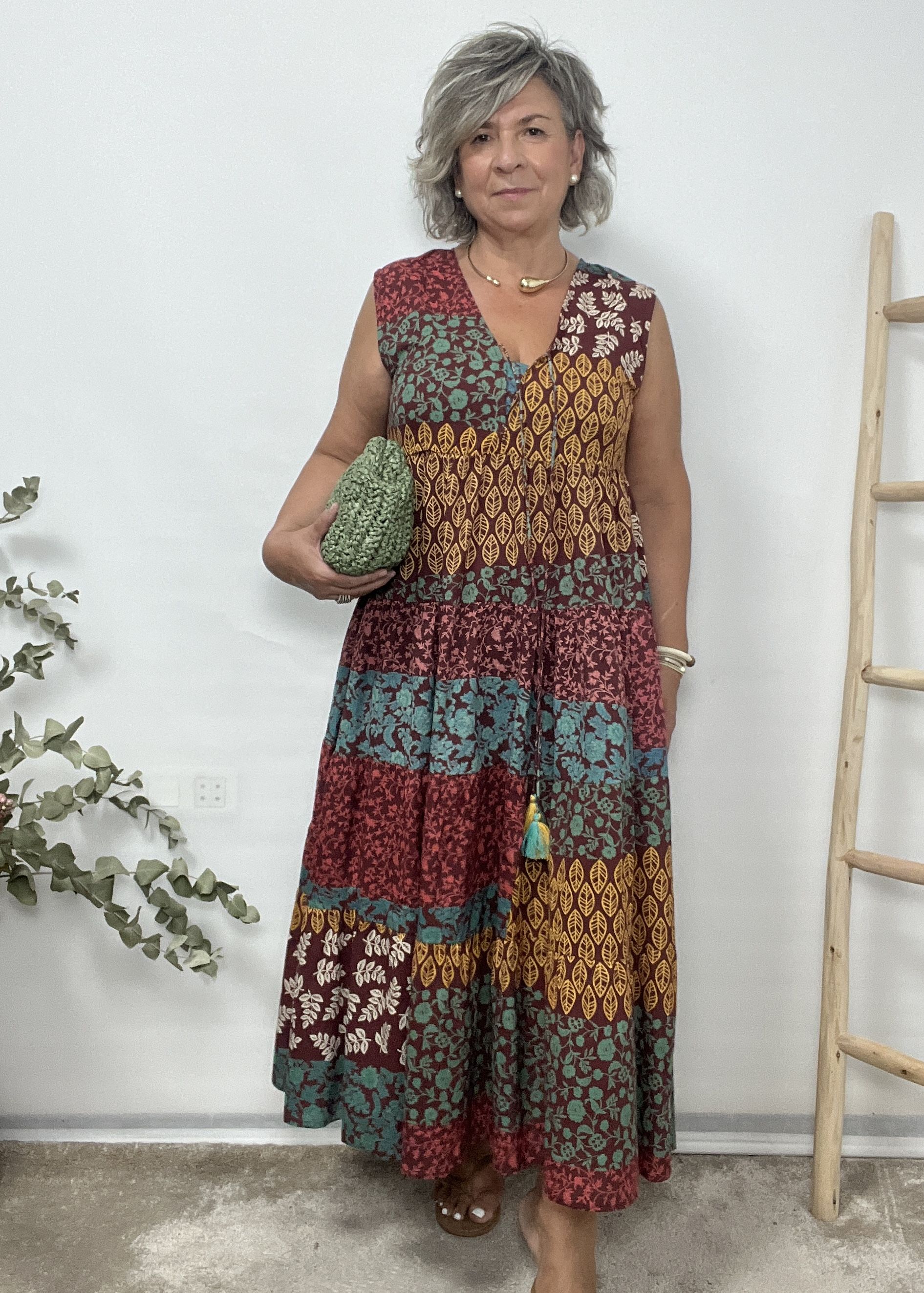 VESTIDO BOHO MULTICOLOR - Imagen 2