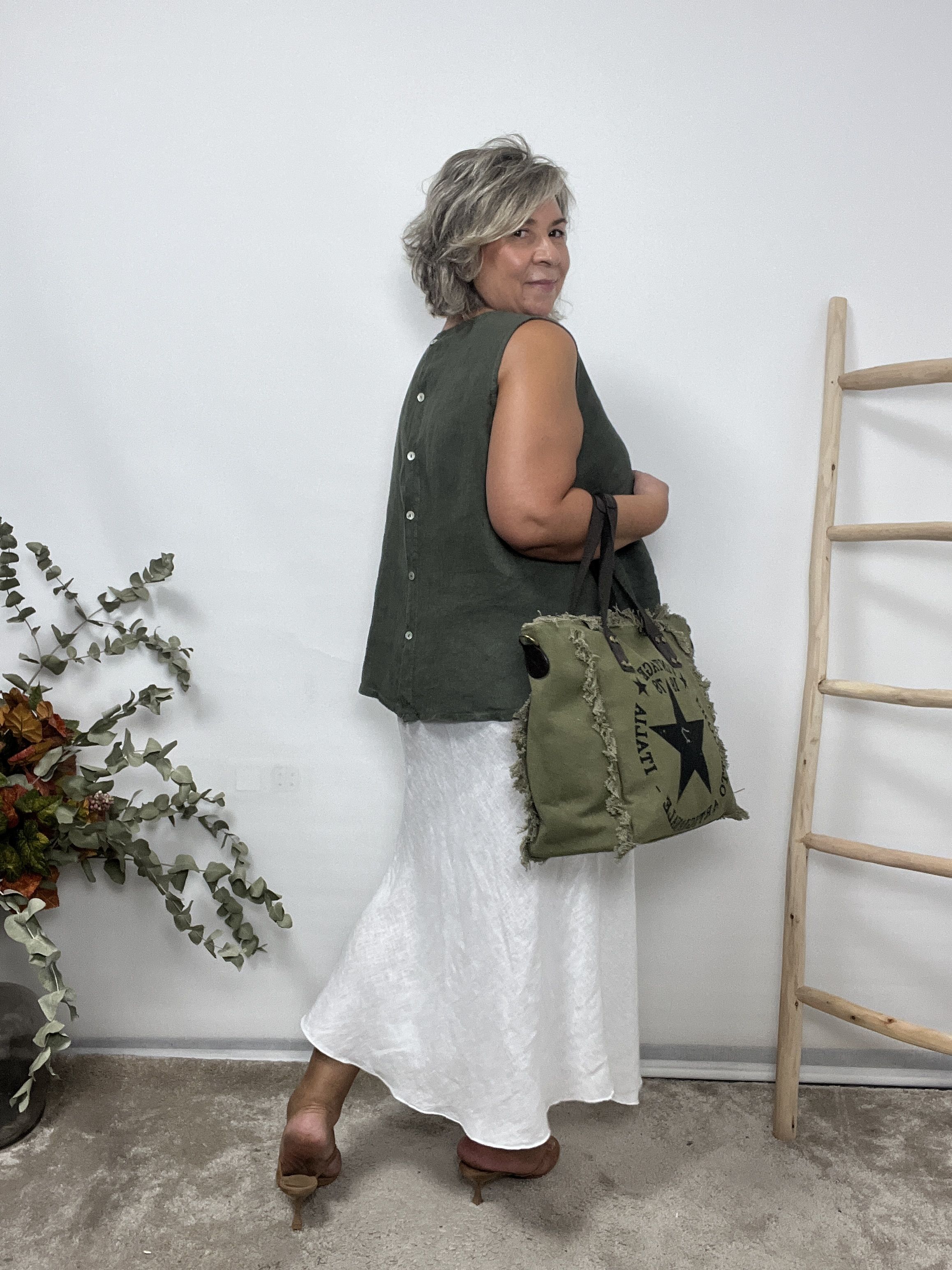 FALDA LINO BLANCA - Imagen 3