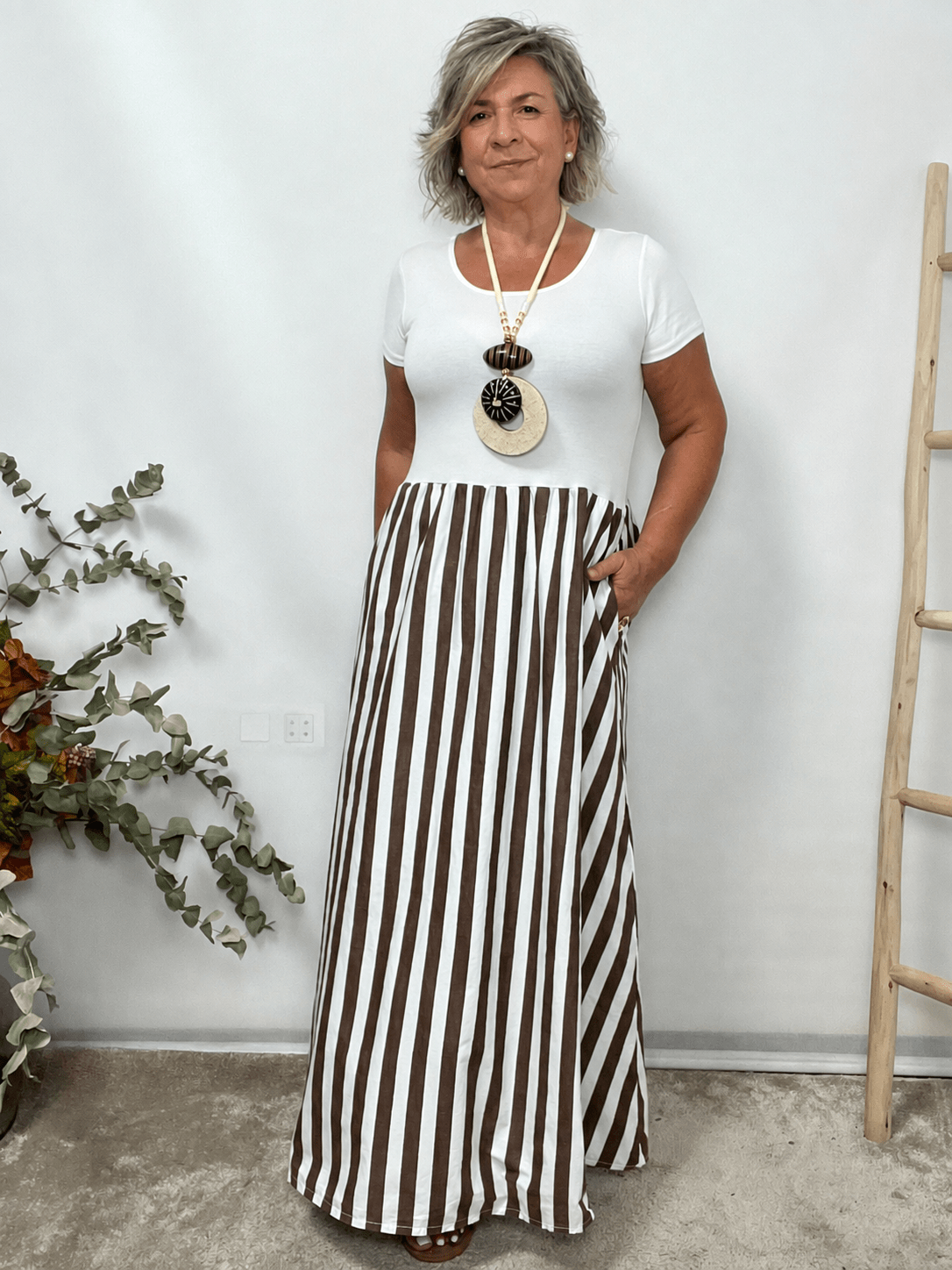 VESTIDO MIXTO ANAIS - Imagen 3