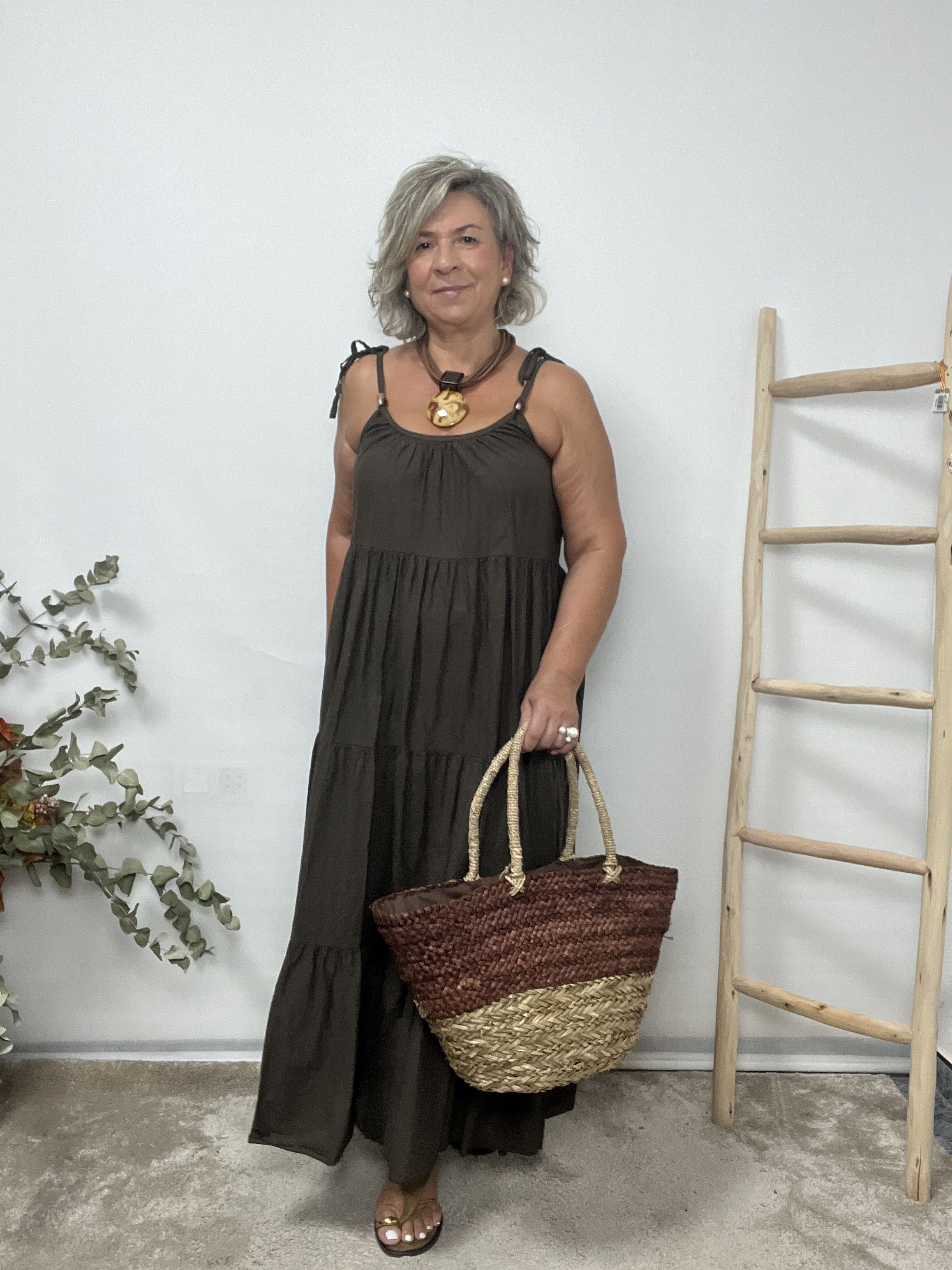 VESTIDO AMALIA CHOCOLATE - Imagen 4