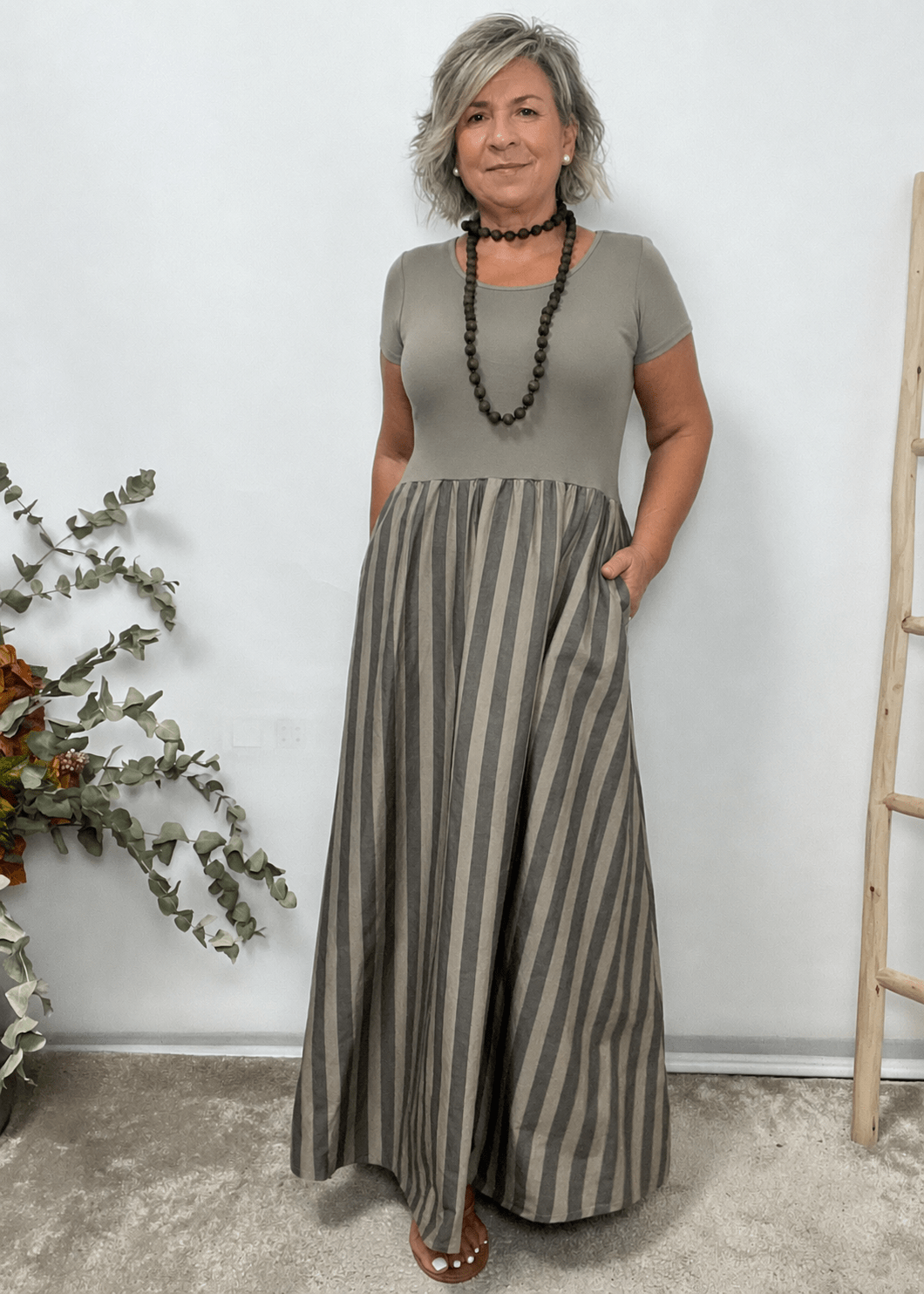 VESTIDO MIXTO ANAIS - Imagen 3