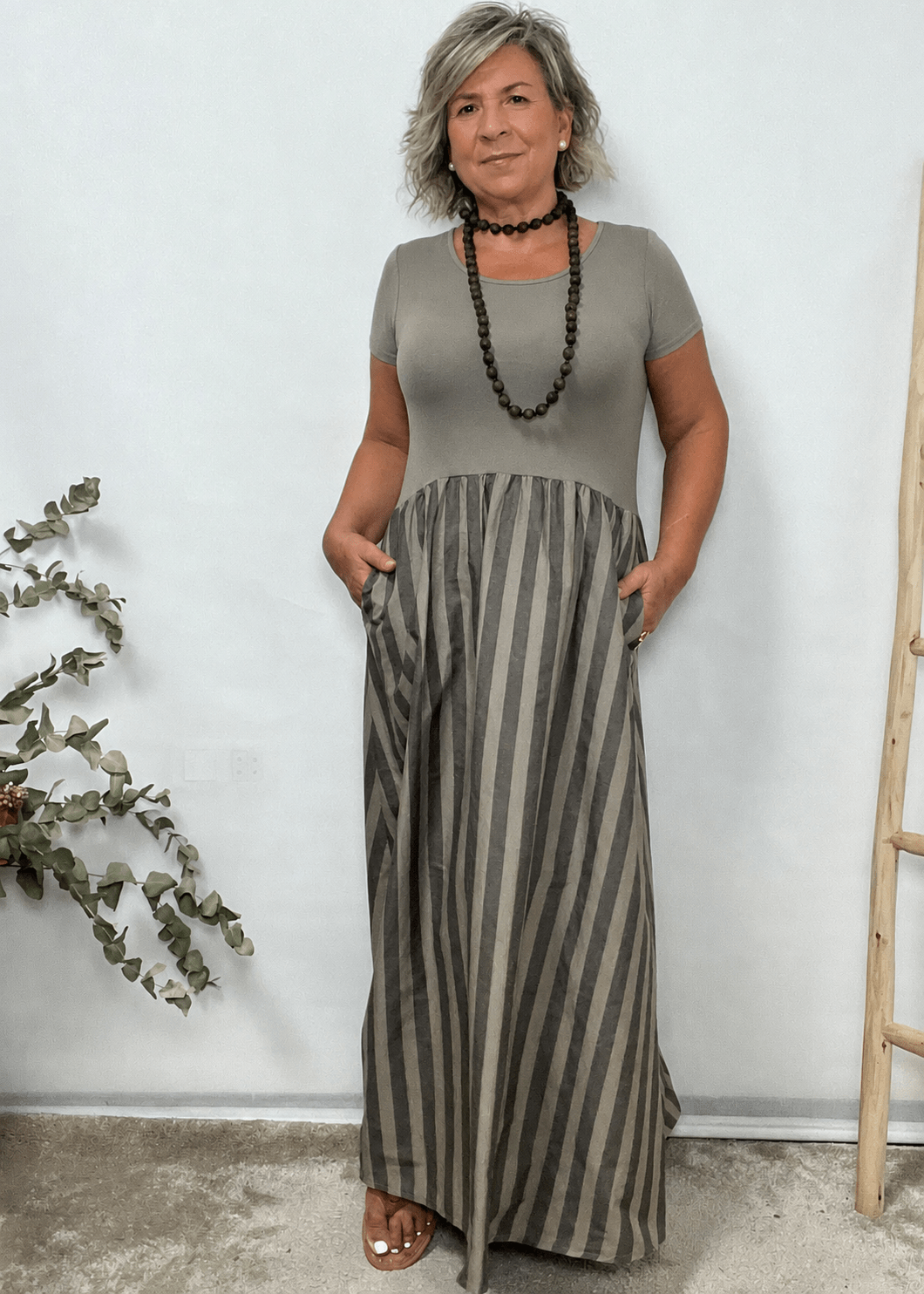 VESTIDO MIXTO ANAIS - Imagen 2