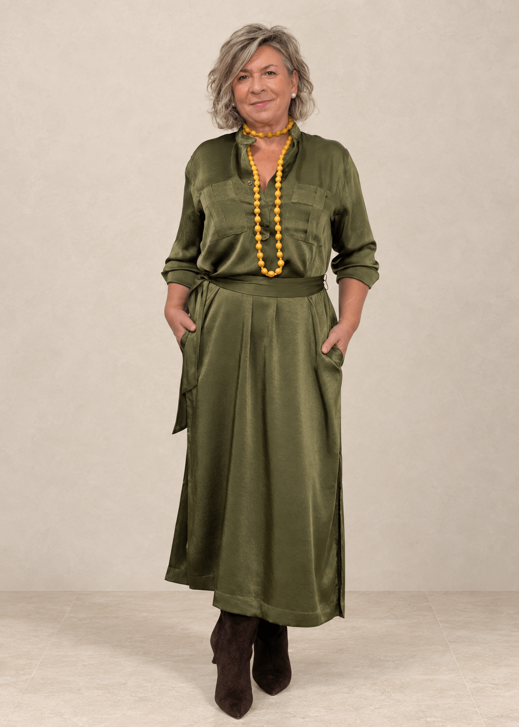 VESTIDO VERDE MARTA - Imagen 3