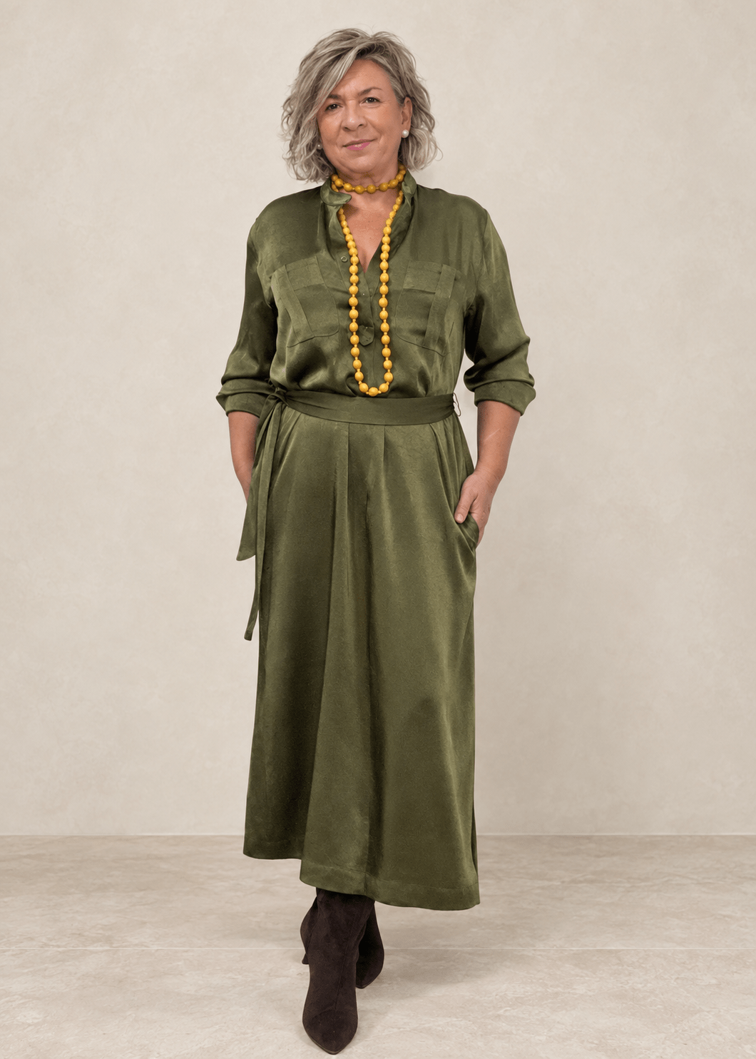 VESTIDO VERDE MARTA - Imagen 2