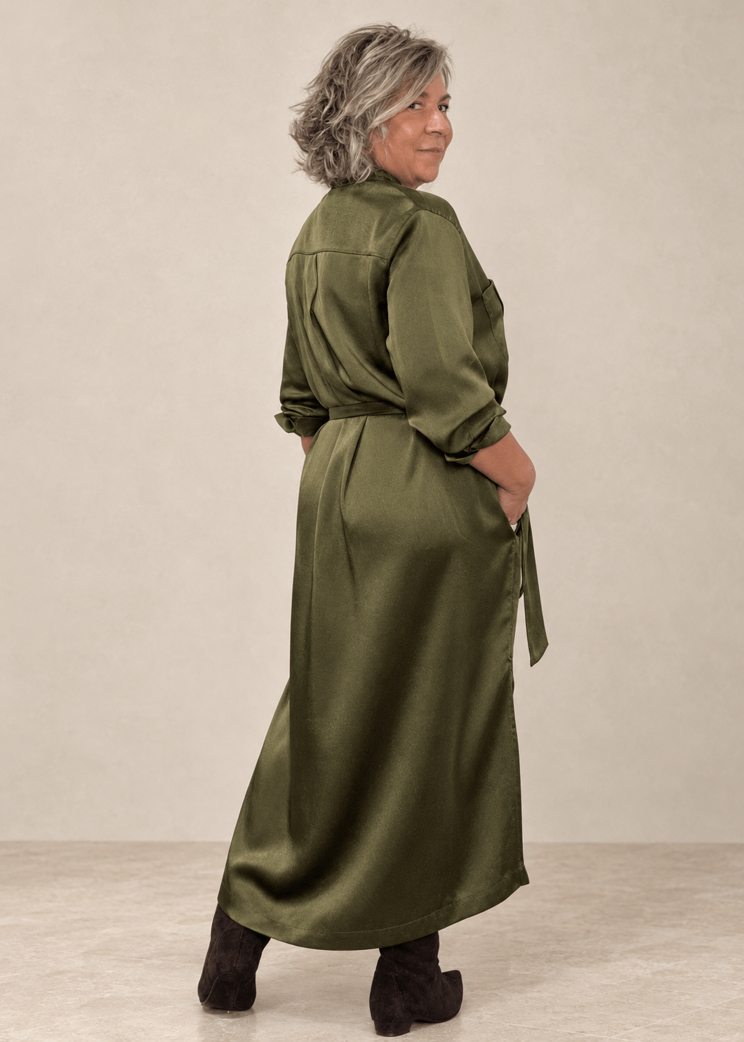 VESTIDO VERDE MARTA - Imagen 4