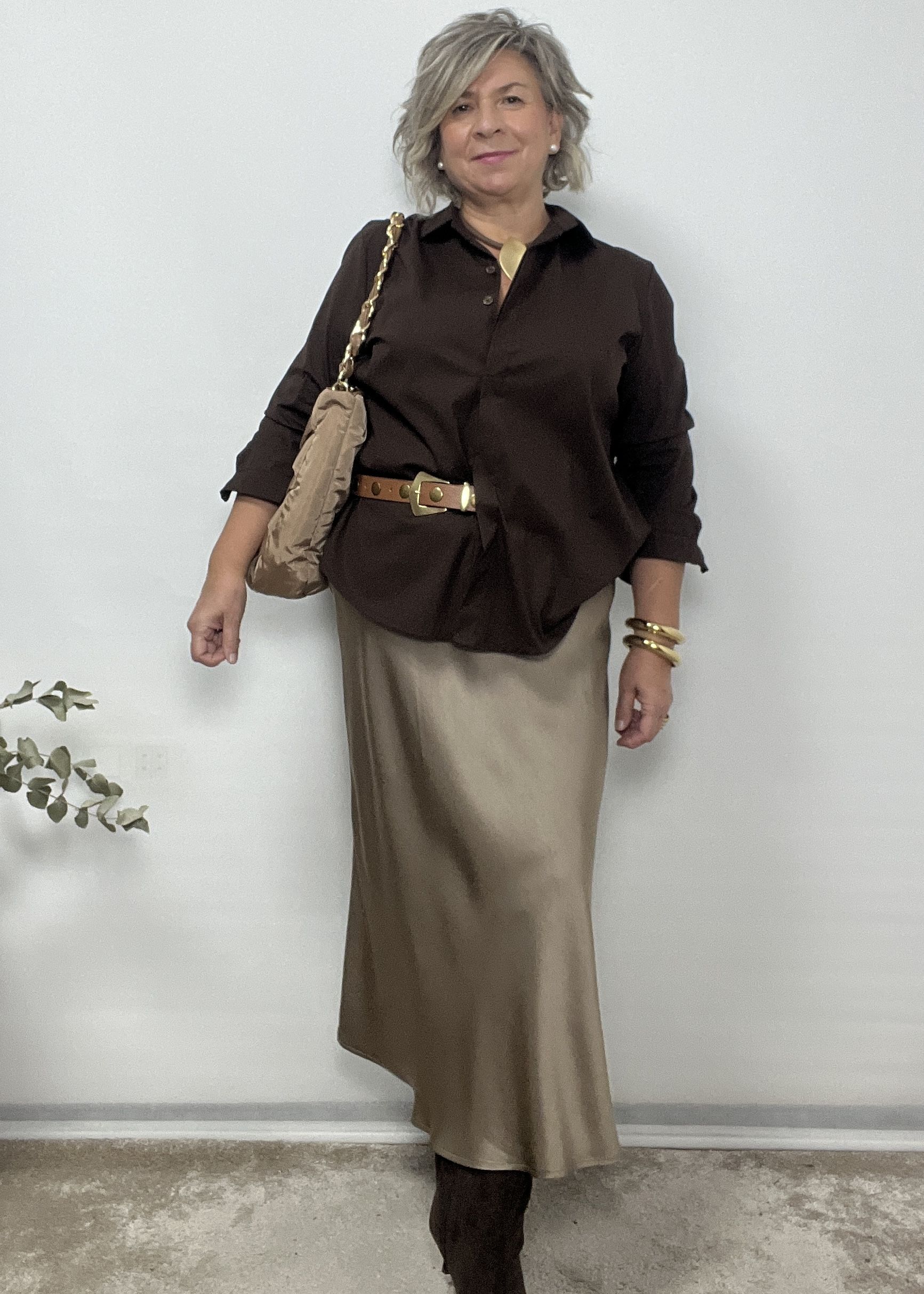 FALDA SATINADA ALEJANDRA - Imagen 3